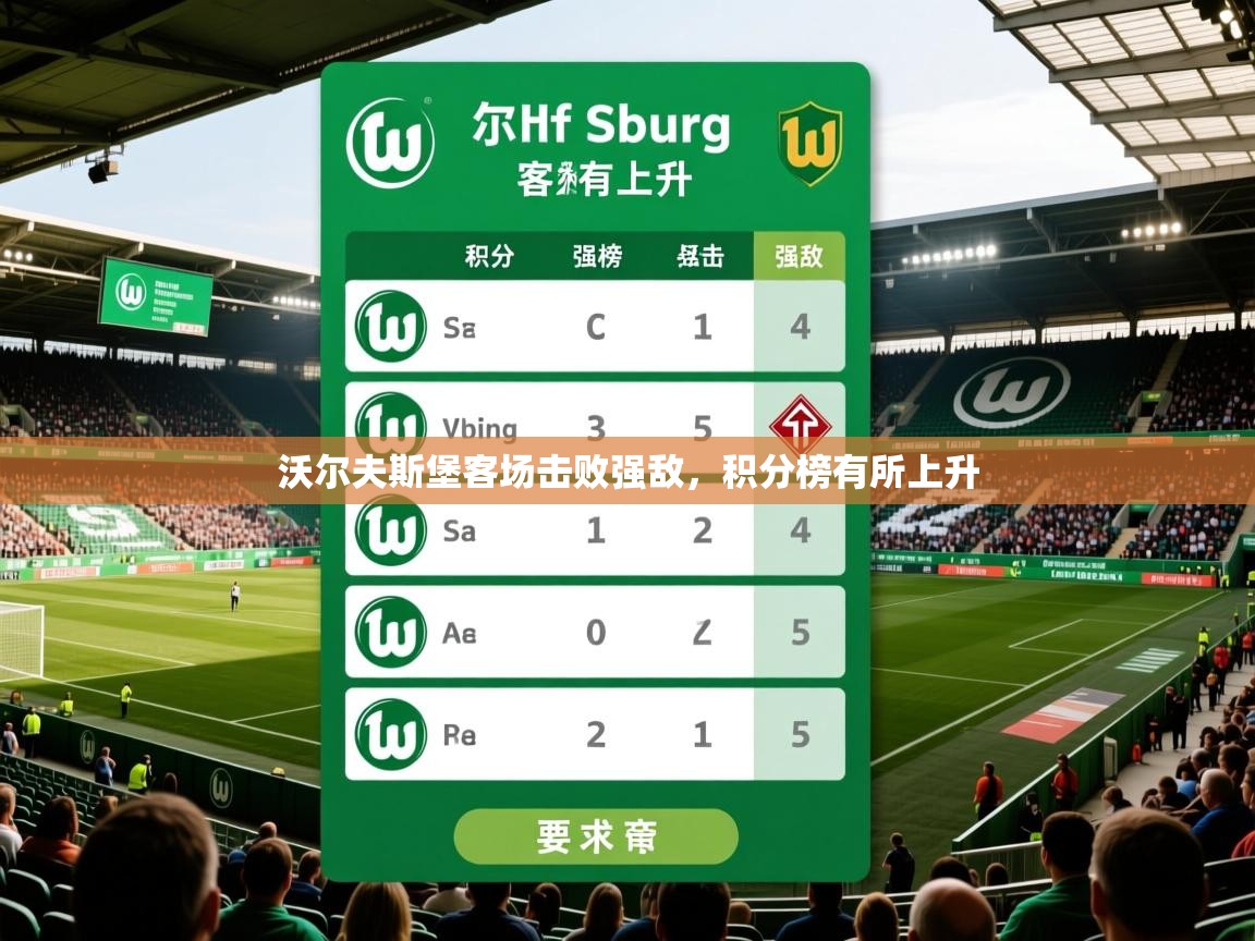 2026迈博体育在线沃尔夫斯堡客场击败强敌,积分榜有所上升 第2张